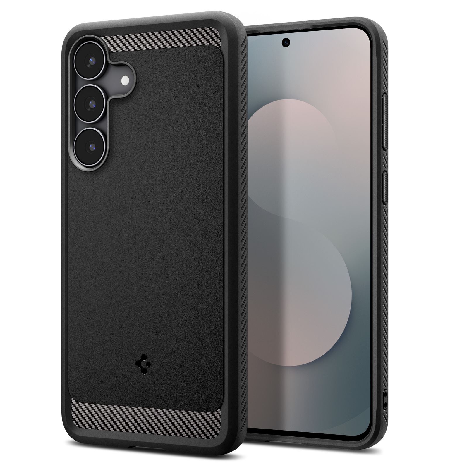 Spigen Rugged Armor, matte black - Samsung Galaxy S25 FE