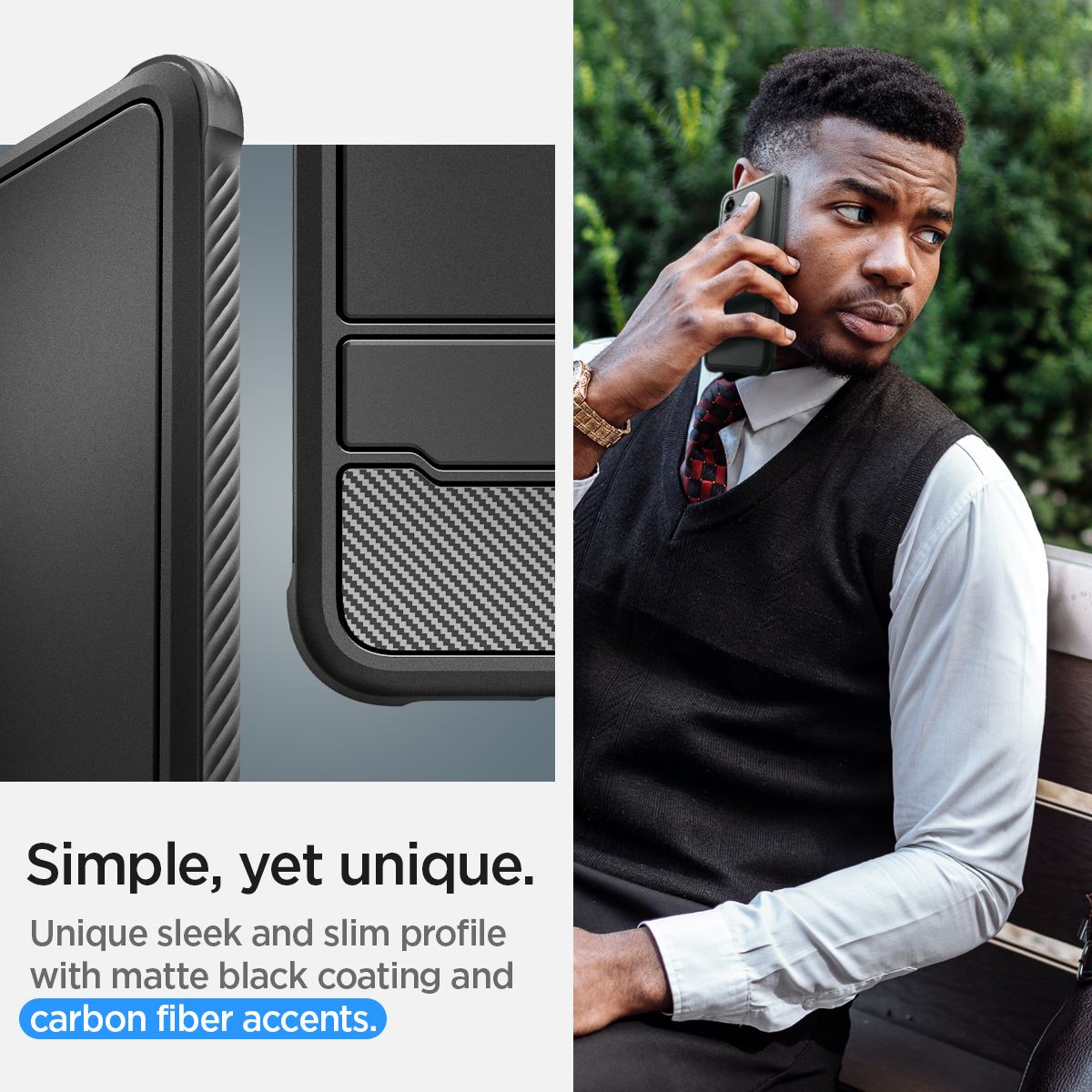 Spigen Rugged Armor, matte black - Samsung Galaxy S24 (14)