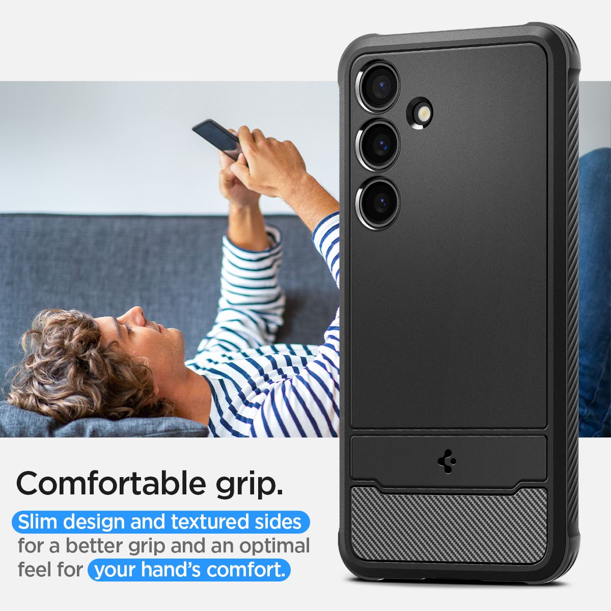 Spigen Rugged Armor, matte black - Samsung Galaxy S24 (16)