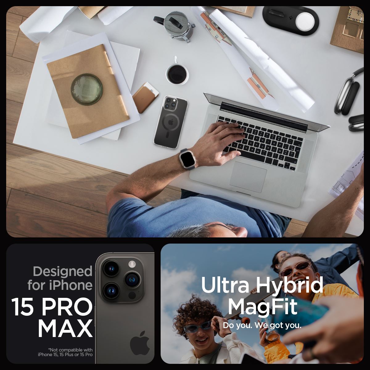 Spigen Ultra Hybrid MagSafe, carbon fiber - iPhone 15 Pro Max (11)
