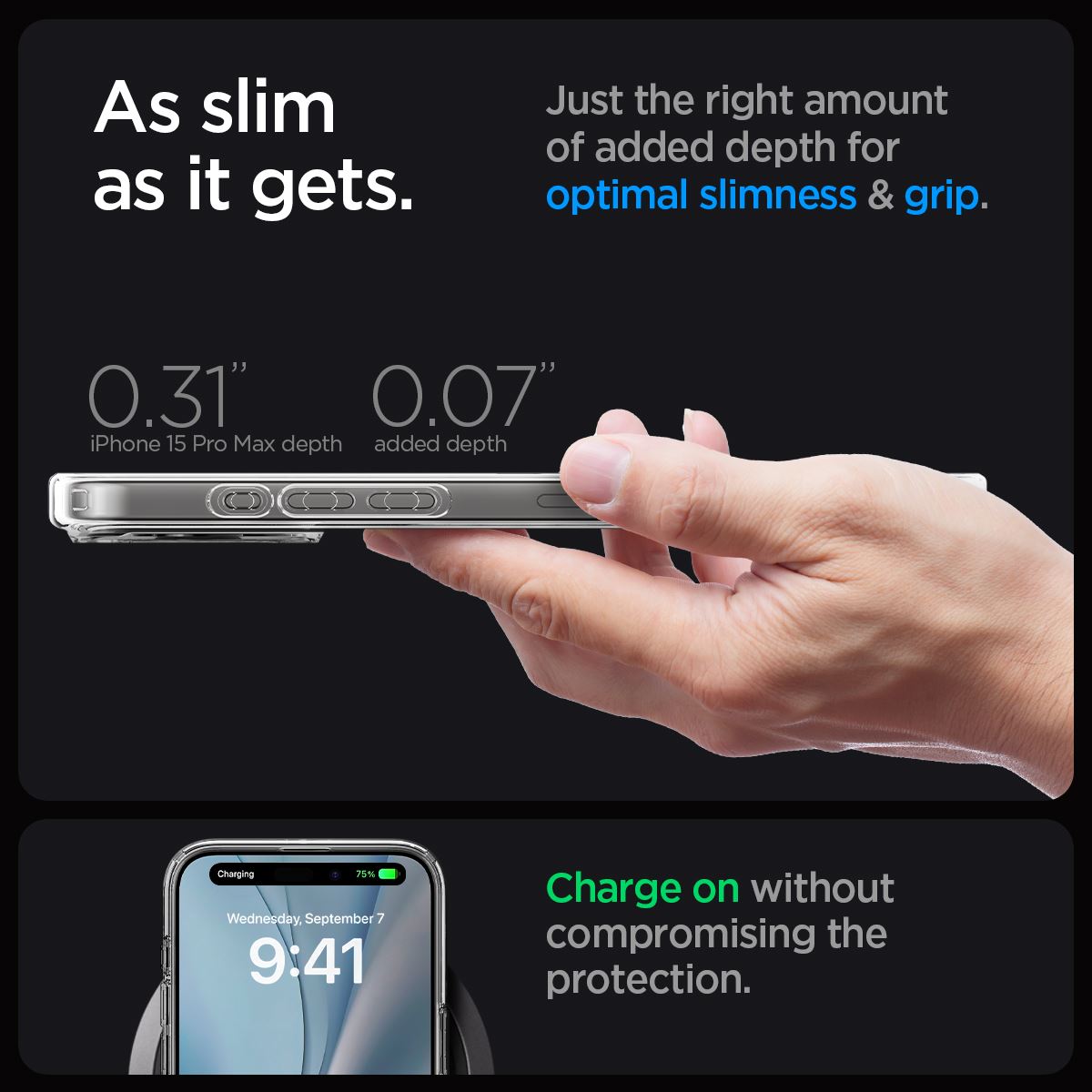 Spigen Ultra Hybrid MagSafe, carbon fiber - iPhone 15 Pro Max (15)