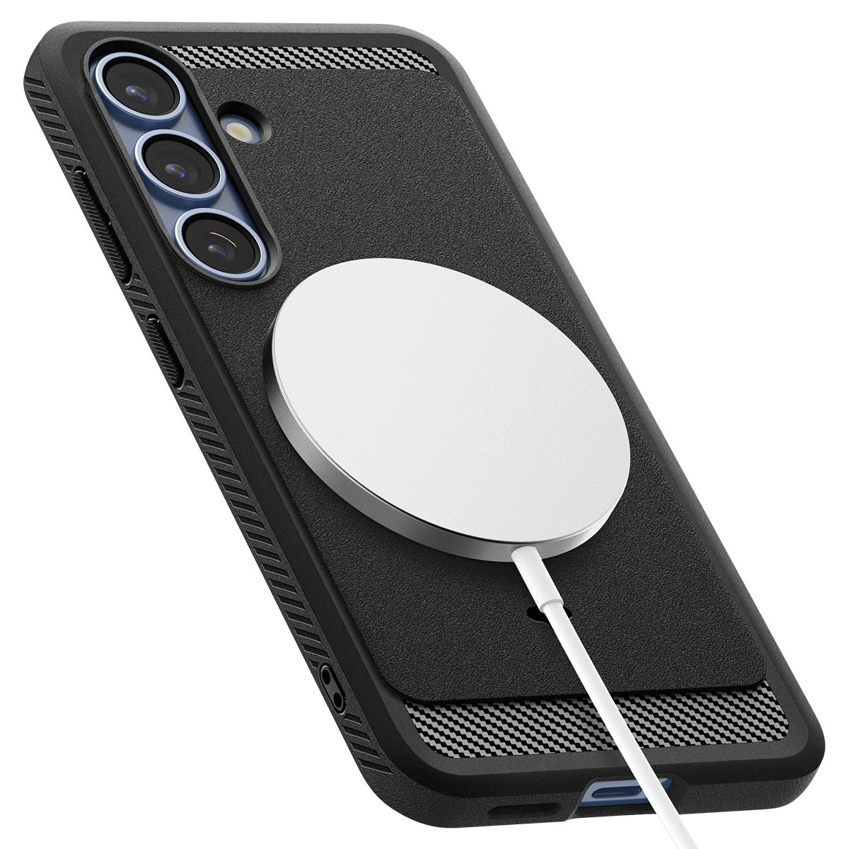 Spigen Rugged Armor MagSafe, matte black - Samsung Galaxy S25+ (10)