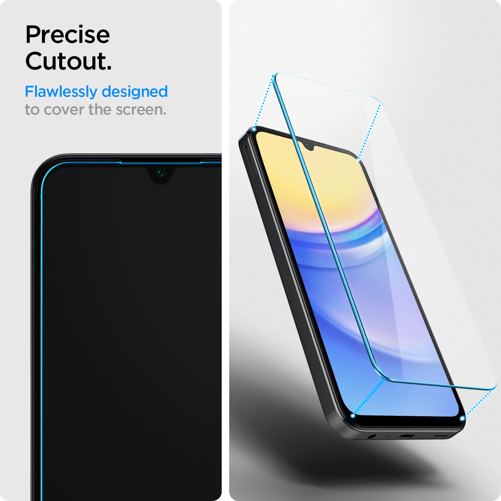 Spigen Glass tR Slim 2 Pack - Samsung Galaxy A25 5G/Galaxy A15/Galaxy A15 5G (8)