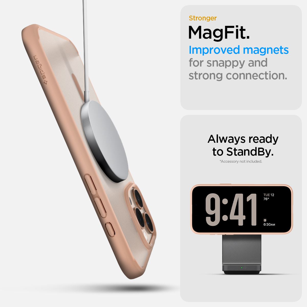 Spigen Ultra Hybrid T MagSafe, frost rose titanium - iPhone 16 Pro Max (15)