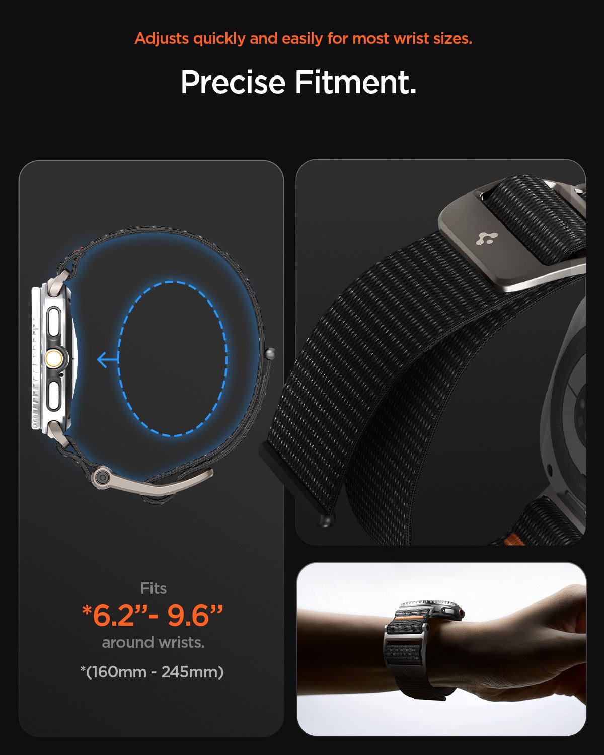 Spigen DuraPro Flex, black - Samsung Galaxy Watch 8 (40/44/46mm) (14)