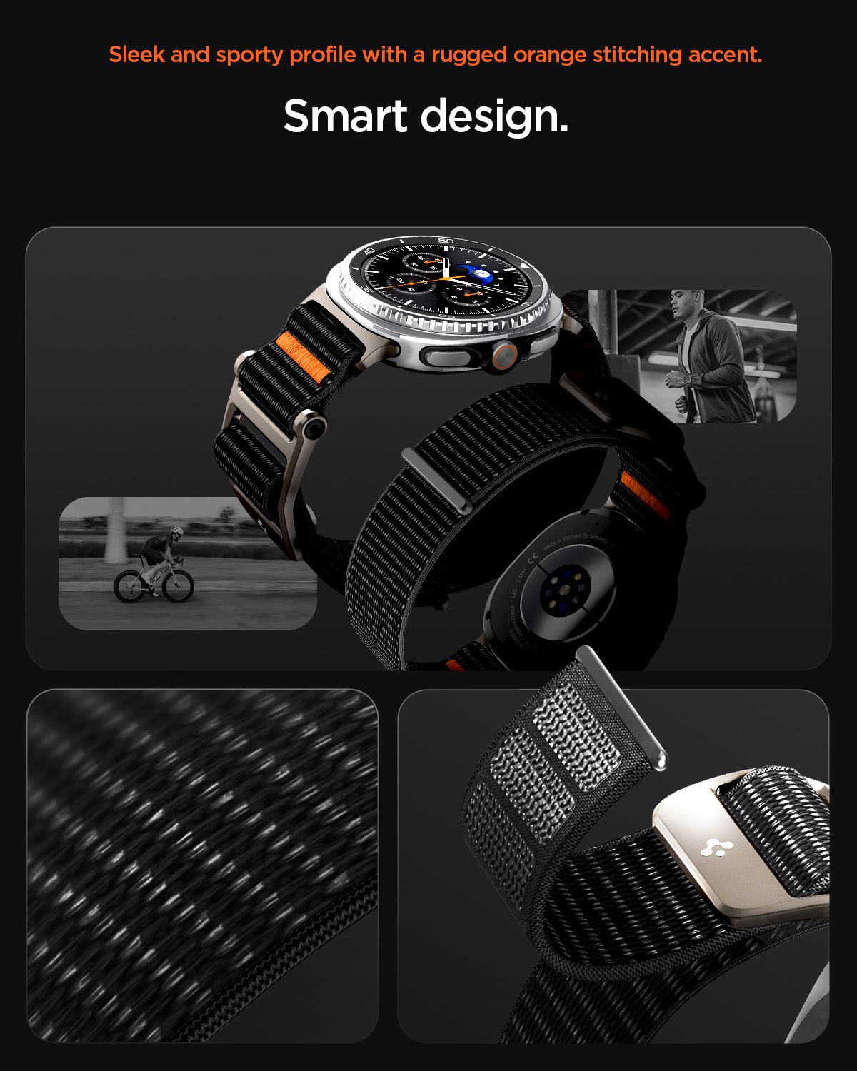 Spigen DuraPro Flex, black - Samsung Galaxy Watch 8 (40/44/46mm) (15)