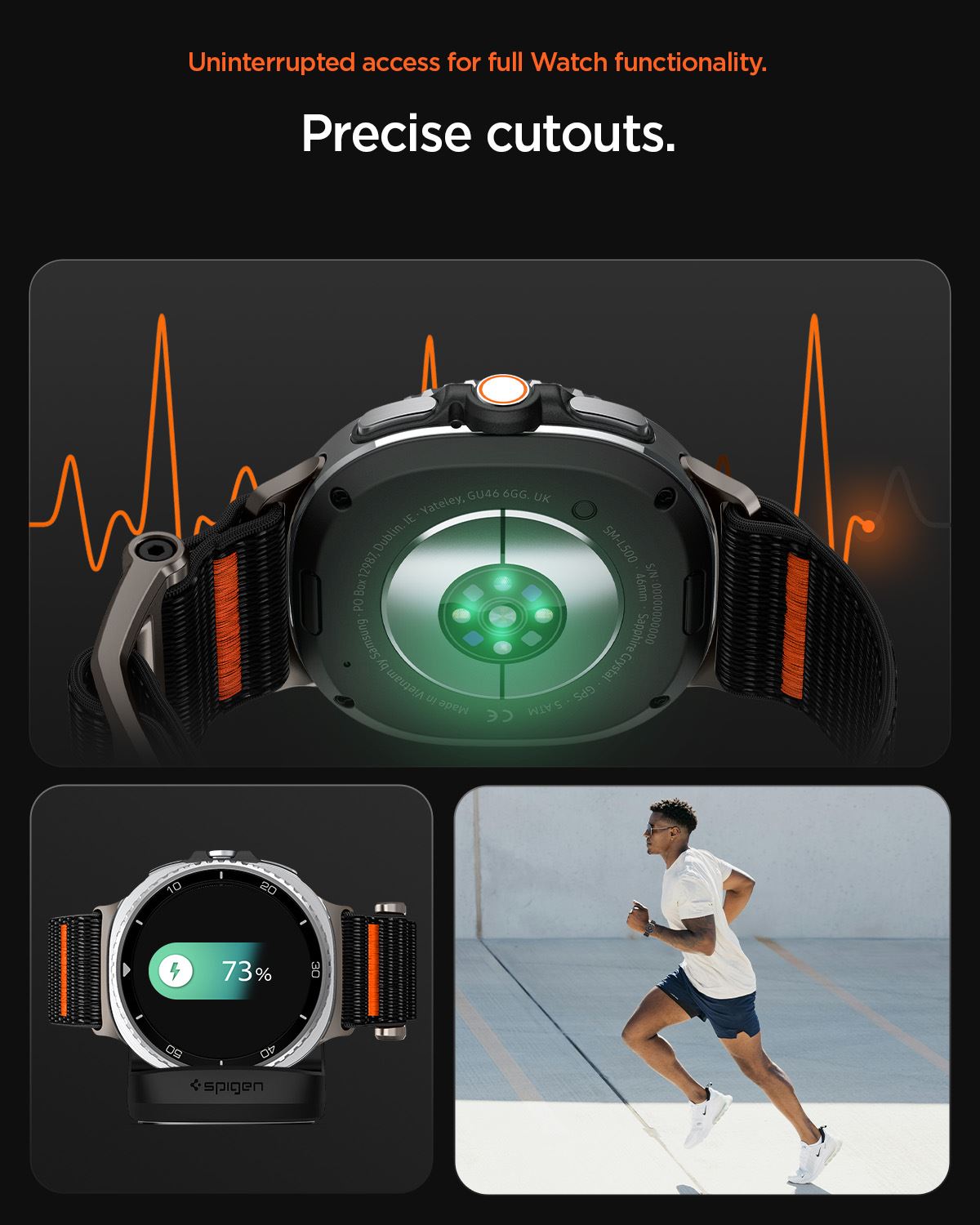 Spigen DuraPro Flex, black - Samsung Galaxy Watch 8 (40/44/46mm) (18)