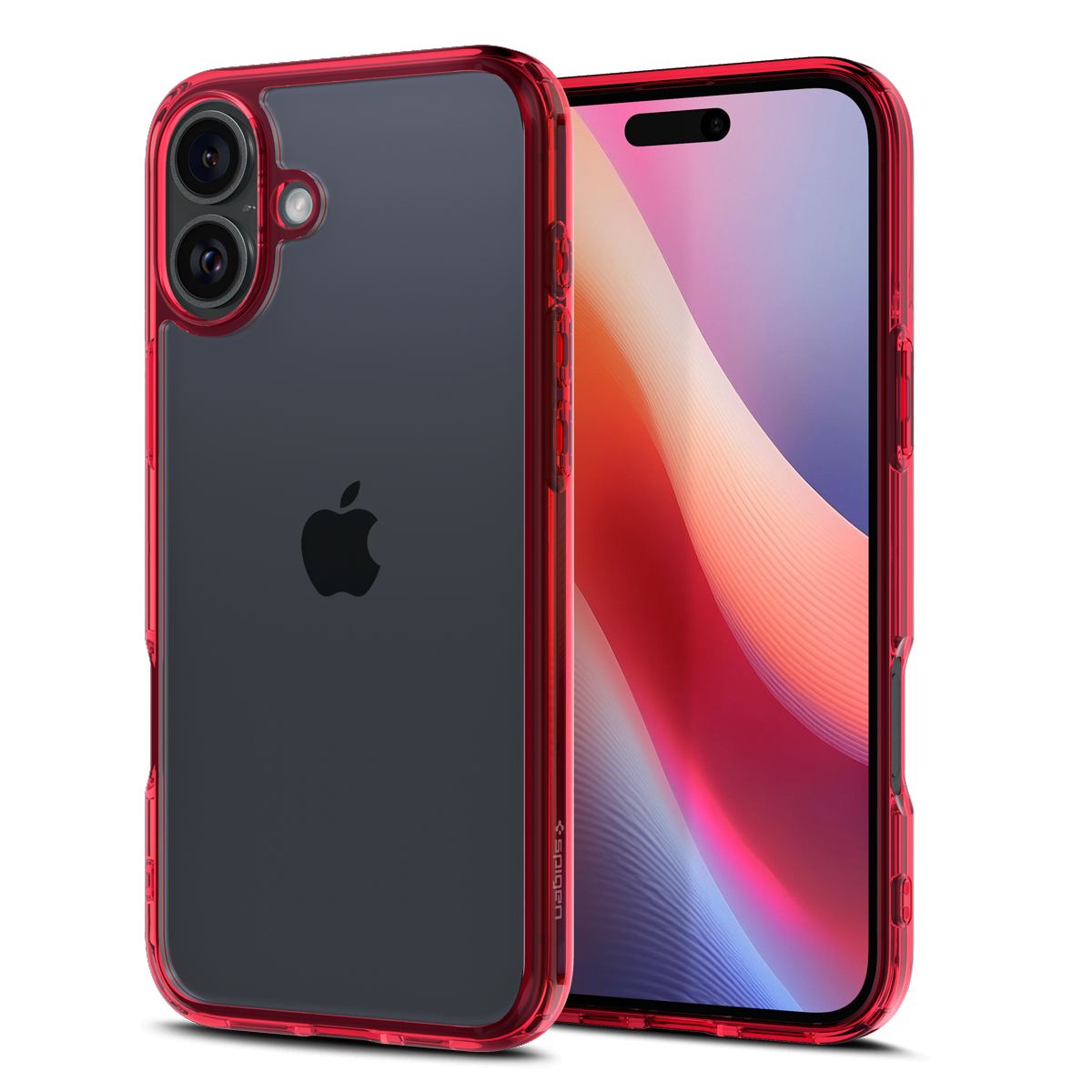 Spigen Ultra Hybrid, red crystal - iPhone 16 (1)