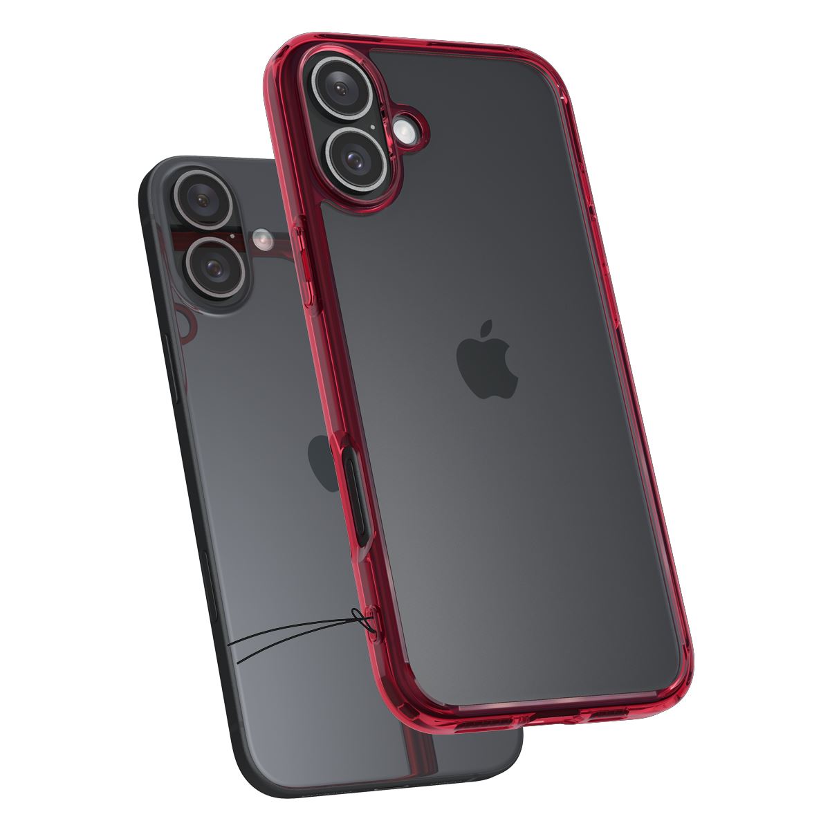Spigen Ultra Hybrid, red crystal - iPhone 16 (2)