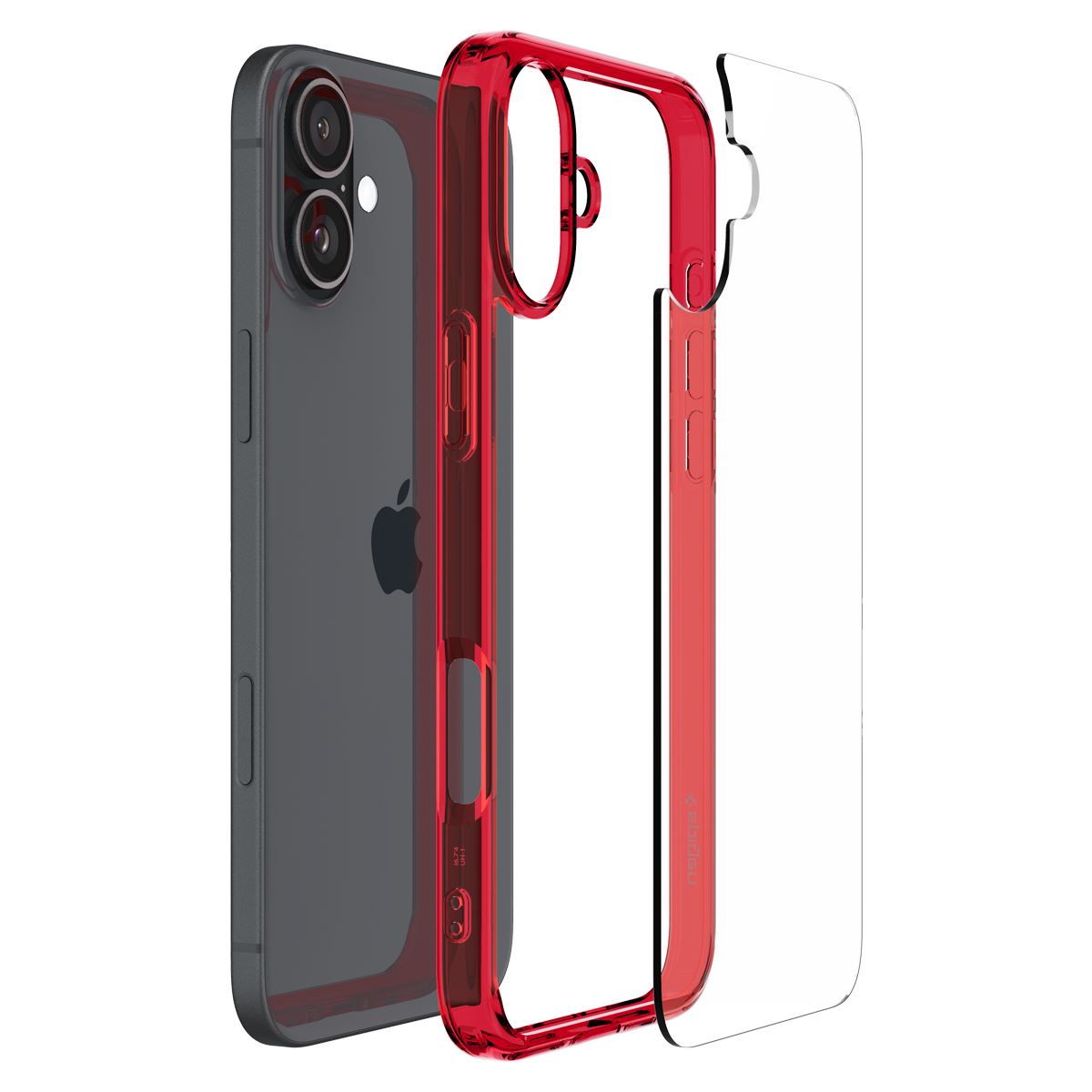 Spigen Ultra Hybrid, red crystal - iPhone 16 (4)