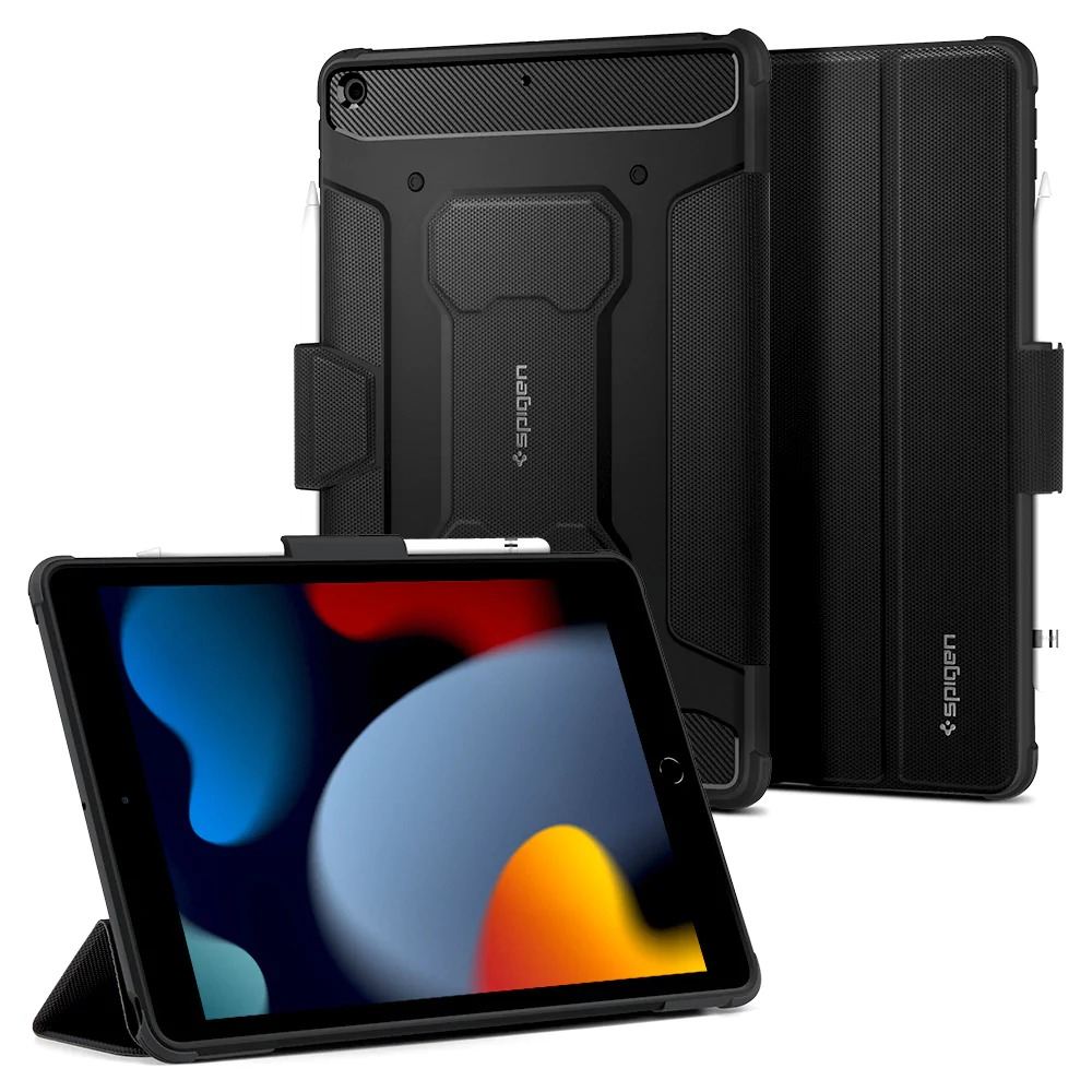 Spigen Rugged Armor Pro, black - iPad 10.2 2021/2020/2019