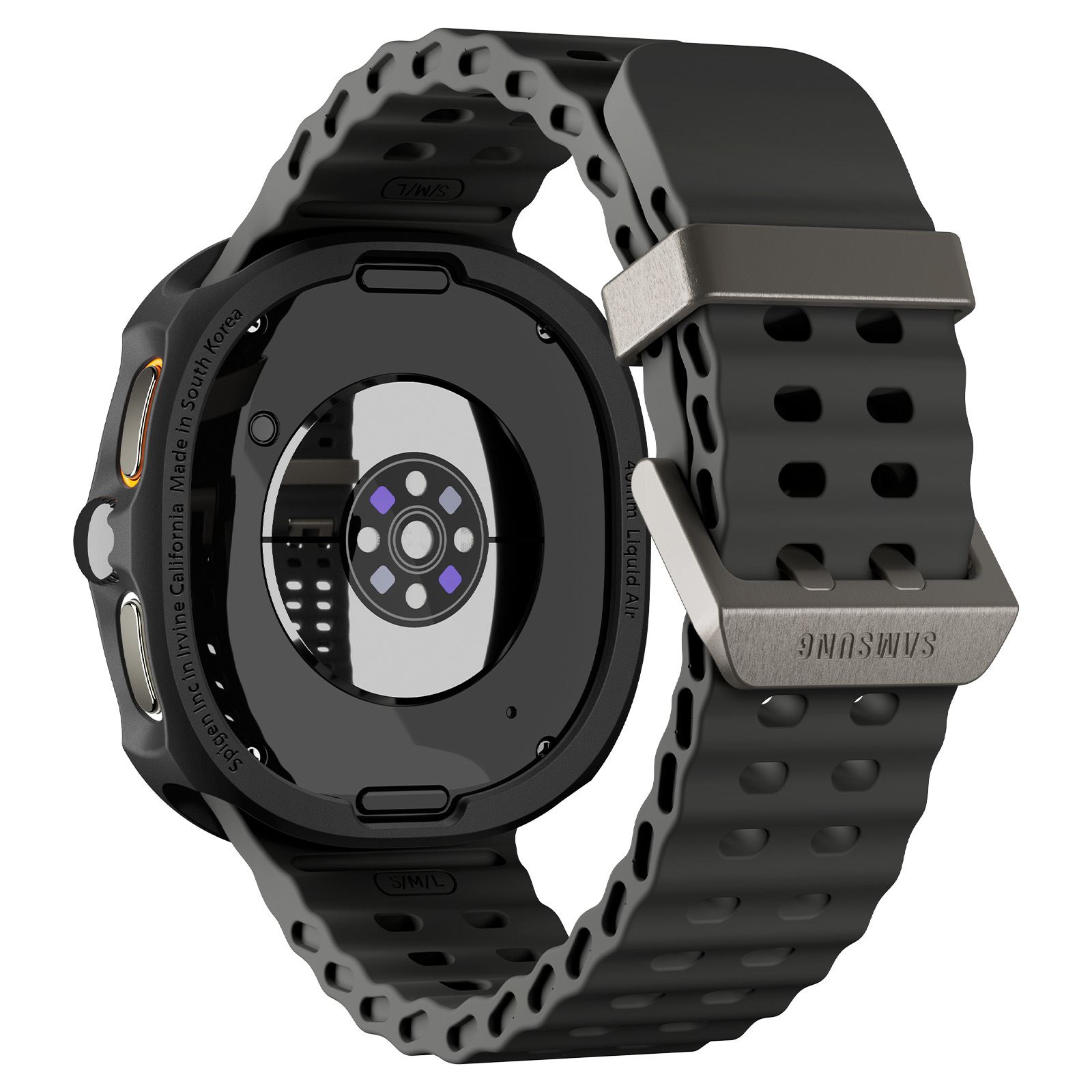Spigen Liquid Air, matte black - Samsung Galaxy Watch 8 (40mm) (3)