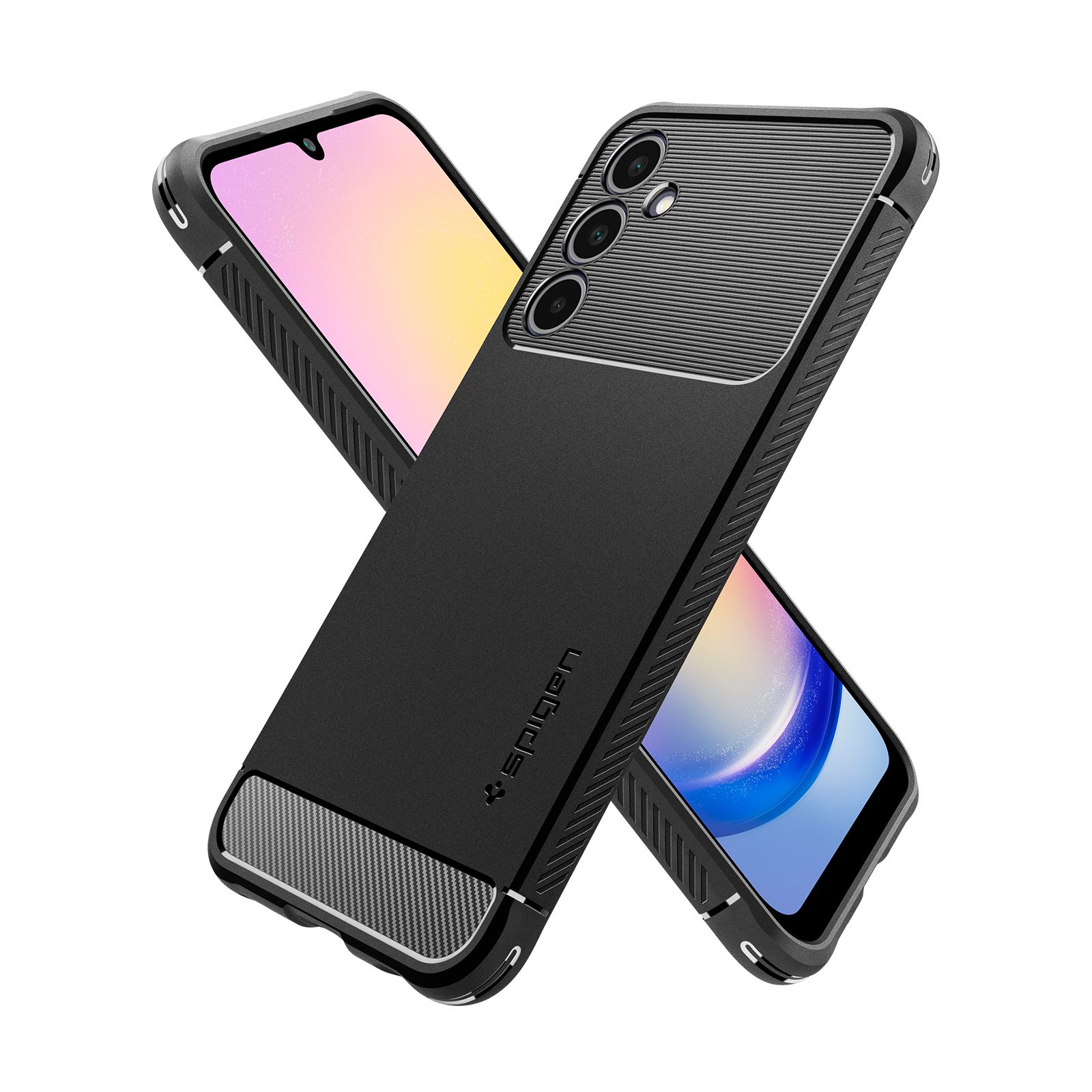 Spigen Rugged Armor, matte black - Samsung Galaxy A25 5G (5)
