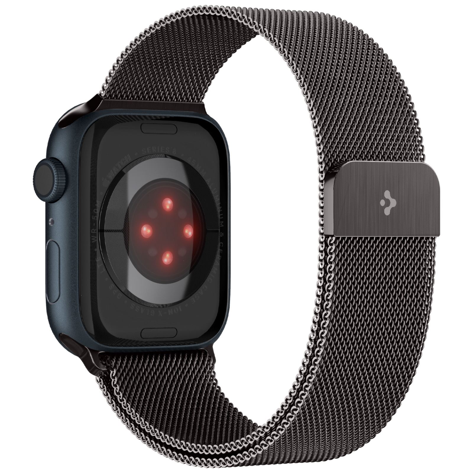 Spigen Metal Fit, graphite - Apple Watch 49mm/46mm/45mm/44mm/42mm (2)
