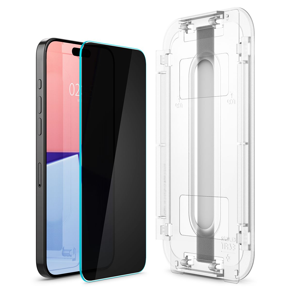 Spigen Glass tR EZ Fit HD Privacy 1 Pack - iPhone 15 Pro (4)