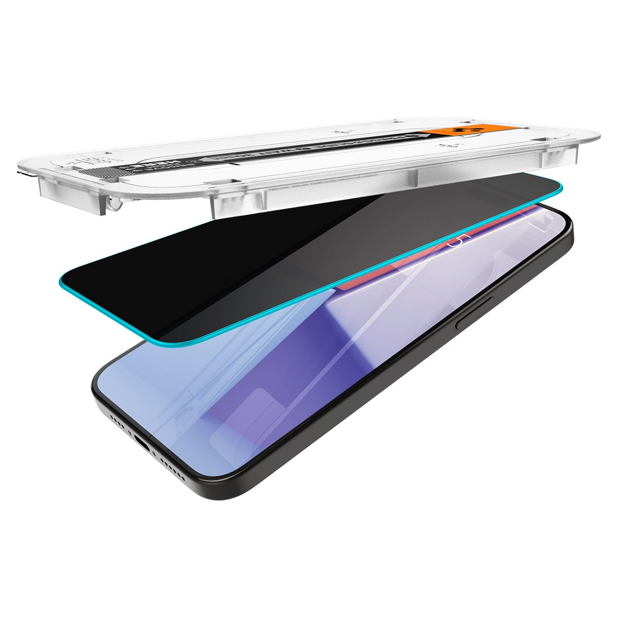 Spigen Glass tR EZ Fit HD Privacy 1 Pack - iPhone 15 Pro (6)