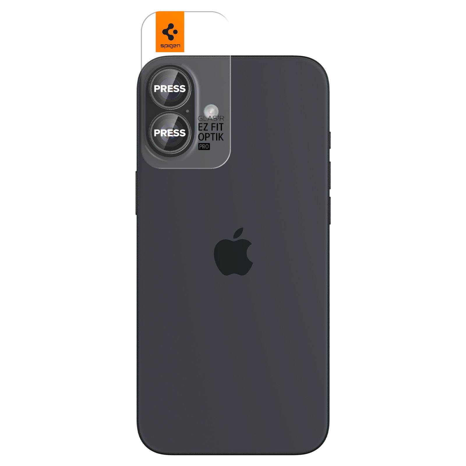 Spigen Glass tR EZ Fit Optik Pro 2 Pack, crystal clear - iPhone 16/16 Plus (2)