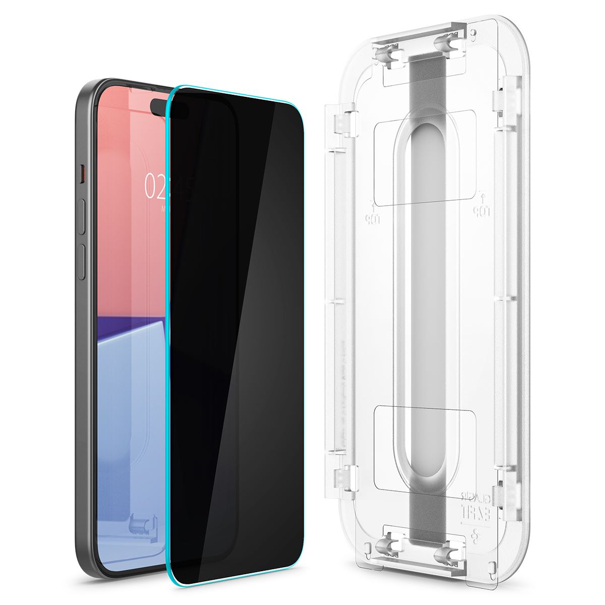 Spigen Glass tR EZ Fit HD Privacy 1 Pack - iPhone 16/15 (3)