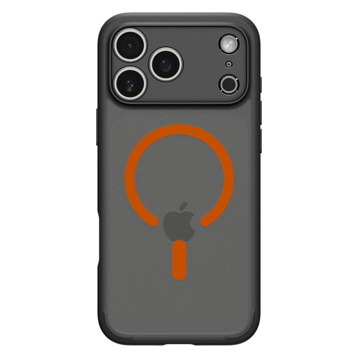 Spigen Ultra Hybrid MagSafe, frost black orange - iPhone 17 Pro Max (2)
