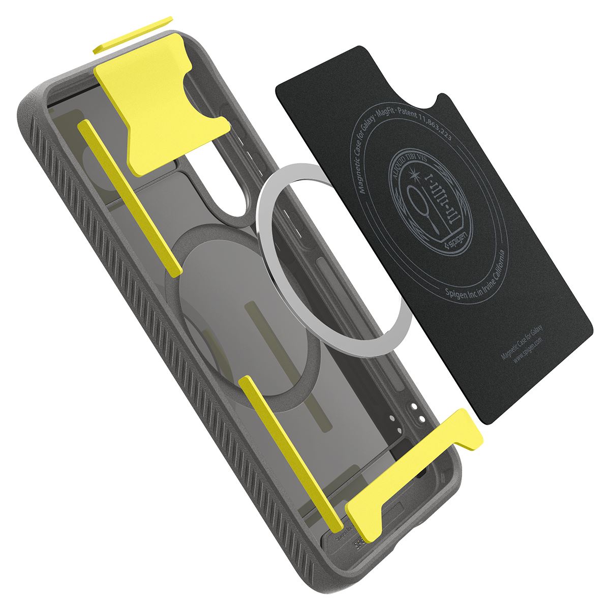 Spigen Rugged Armor MagSafe, marble gray - Samsung Galaxy S25 (11)