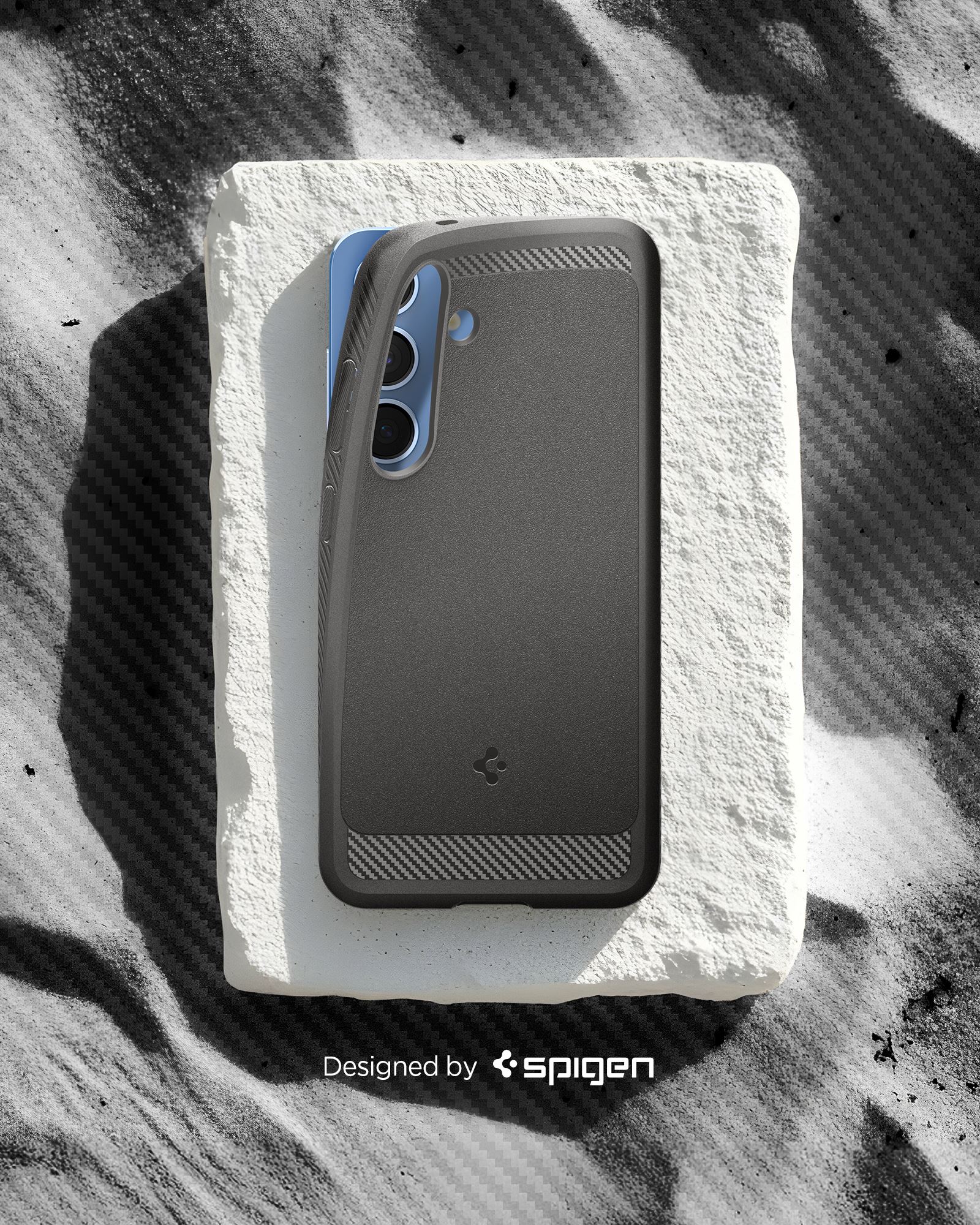 Spigen Rugged Armor MagSafe, marble gray - Samsung Galaxy S25 (13)