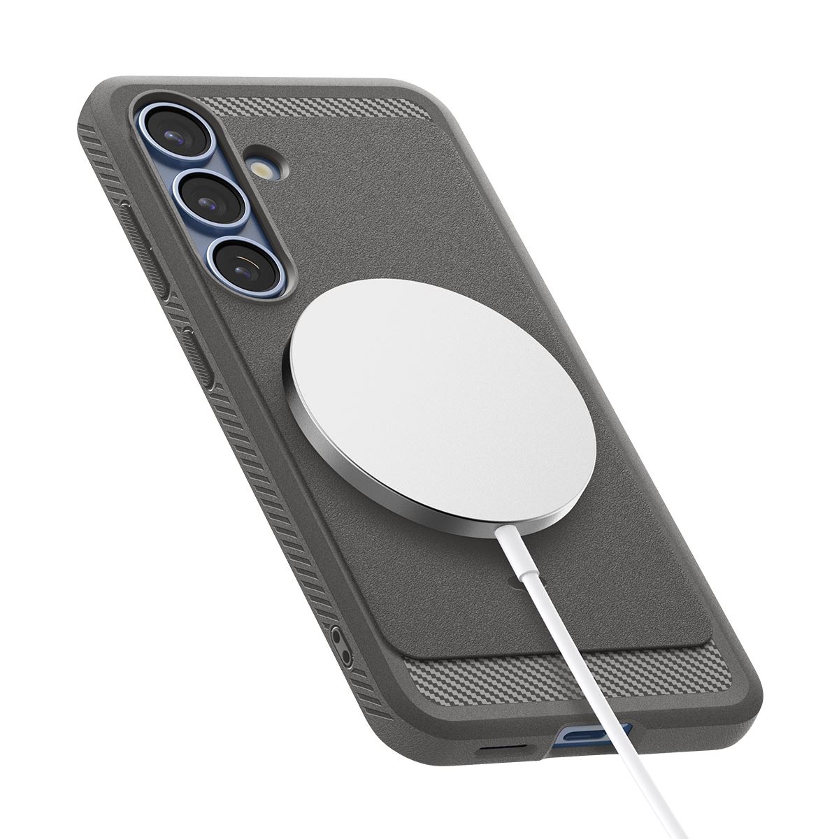 Spigen Rugged Armor MagSafe, marble gray - Samsung Galaxy S25 (8)