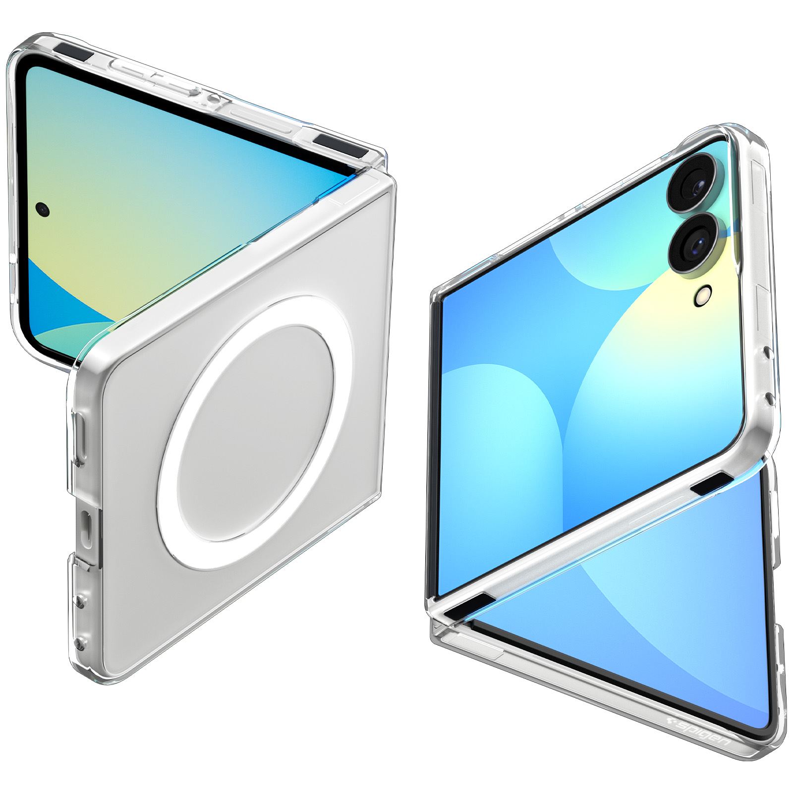 Spigen Air Skin MagSafe, clear white - Samsung Galaxy Z Flip8 (1)