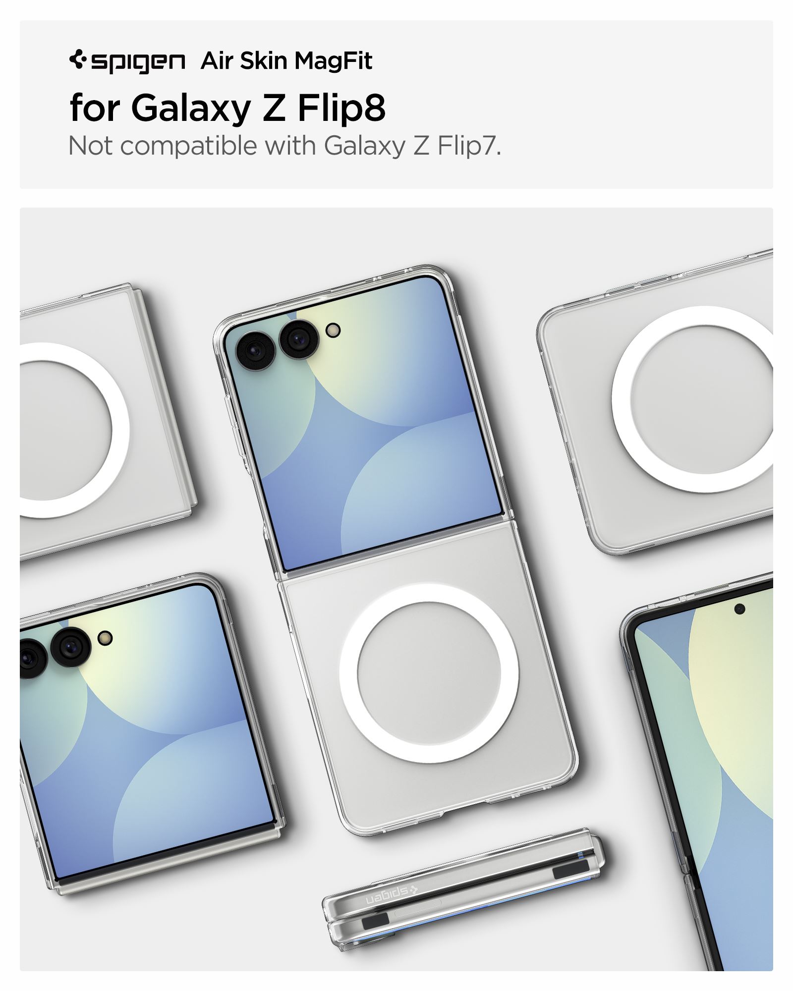 Spigen Air Skin MagSafe, clear white - Samsung Galaxy Z Flip8 (13)