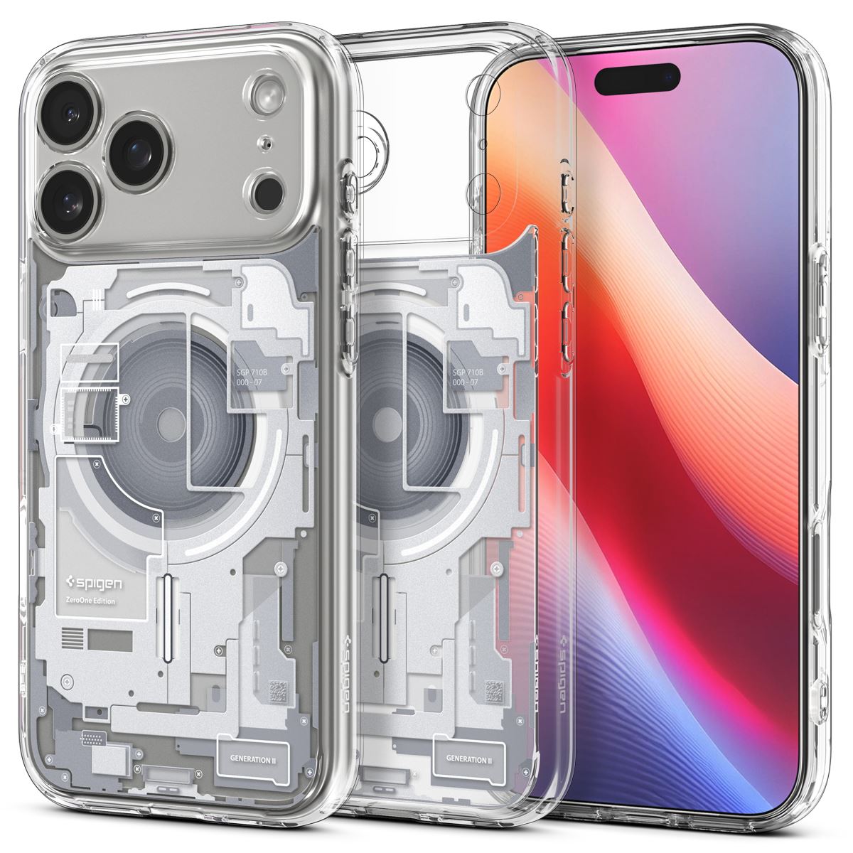 Spigen Ultra Hybrid MagSafe, zero one white - iPhone 17 Pro (1)