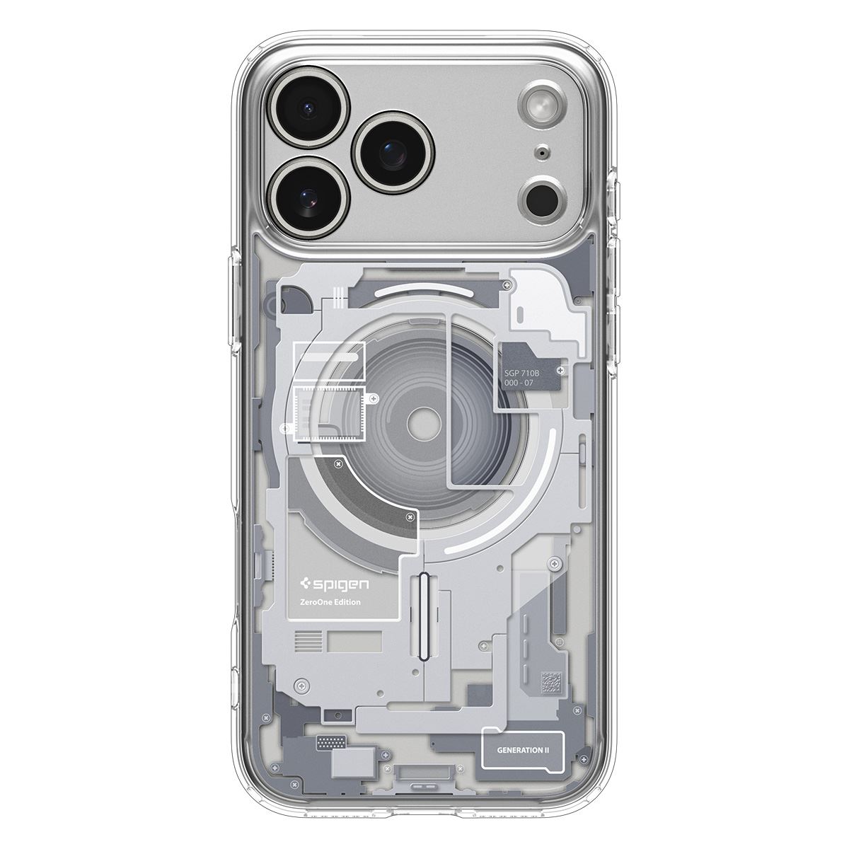 Spigen Ultra Hybrid MagSafe, zero one white - iPhone 17 Pro (2)
