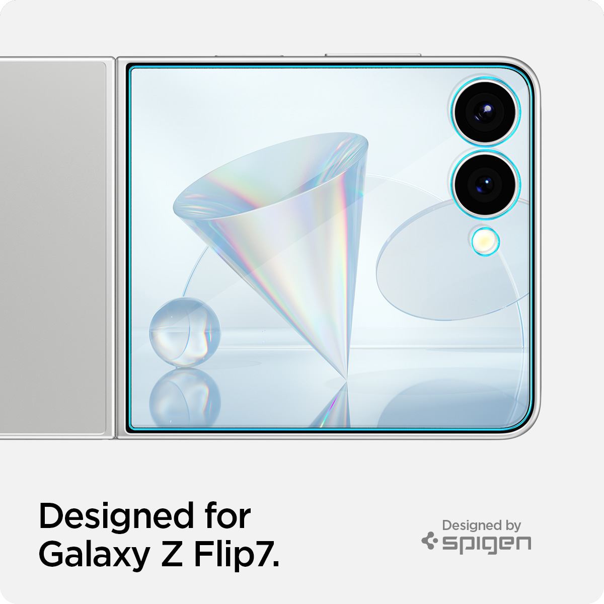 Spigen Glass tR EZ Fit HD 1 Pack - Samsung Galaxy Z Flip7 (10)
