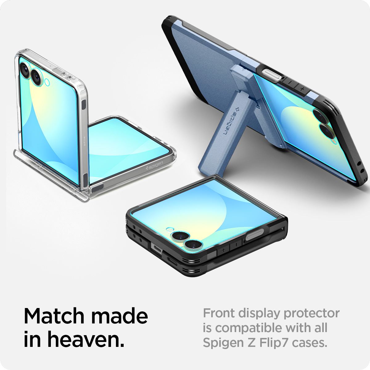 Spigen Glass tR EZ Fit HD 1 Pack - Samsung Galaxy Z Flip7 (14)