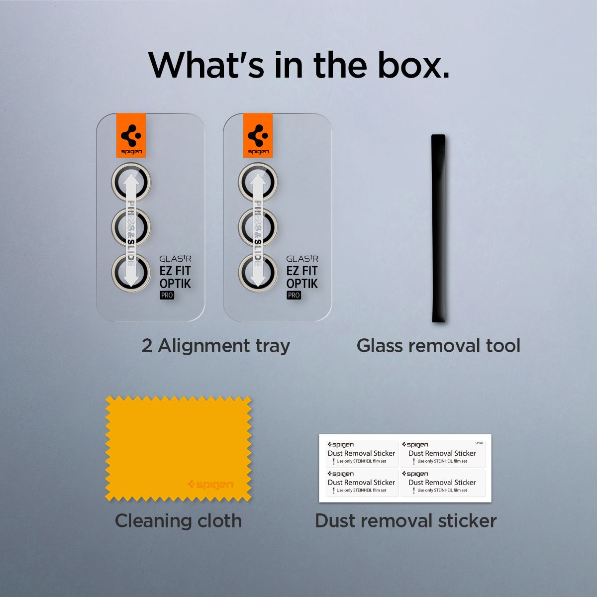 Spigen Glass tR EZ Fit Optik Pro 2 Pack, yellow - Samsung Galaxy S24+ (12)