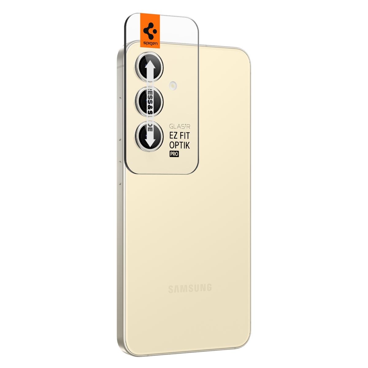 Spigen Glass tR EZ Fit Optik Pro 2 Pack, yellow - Samsung Galaxy S24+ (2)