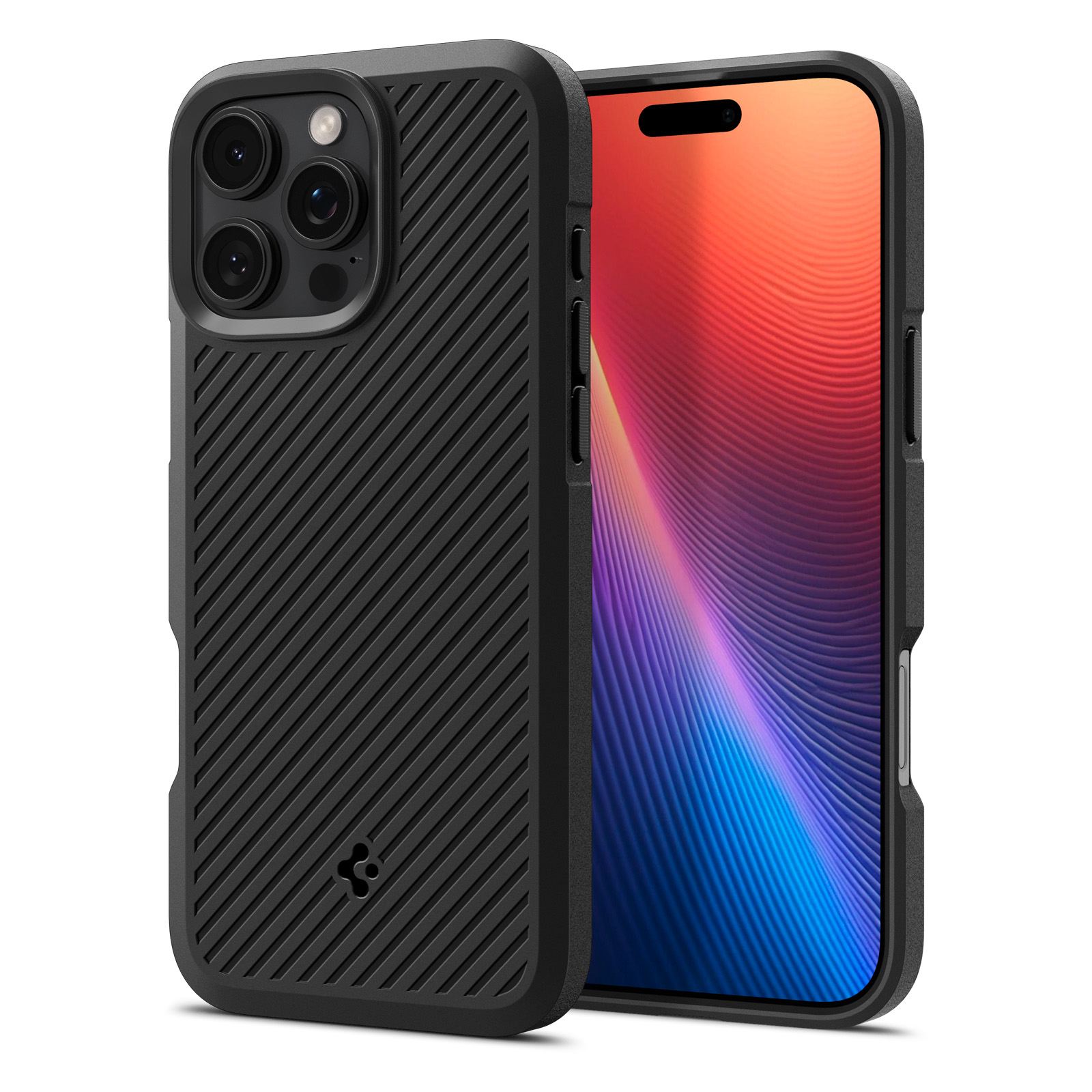 Spigen Core Armor, matte black - iPhone 16 Pro Max