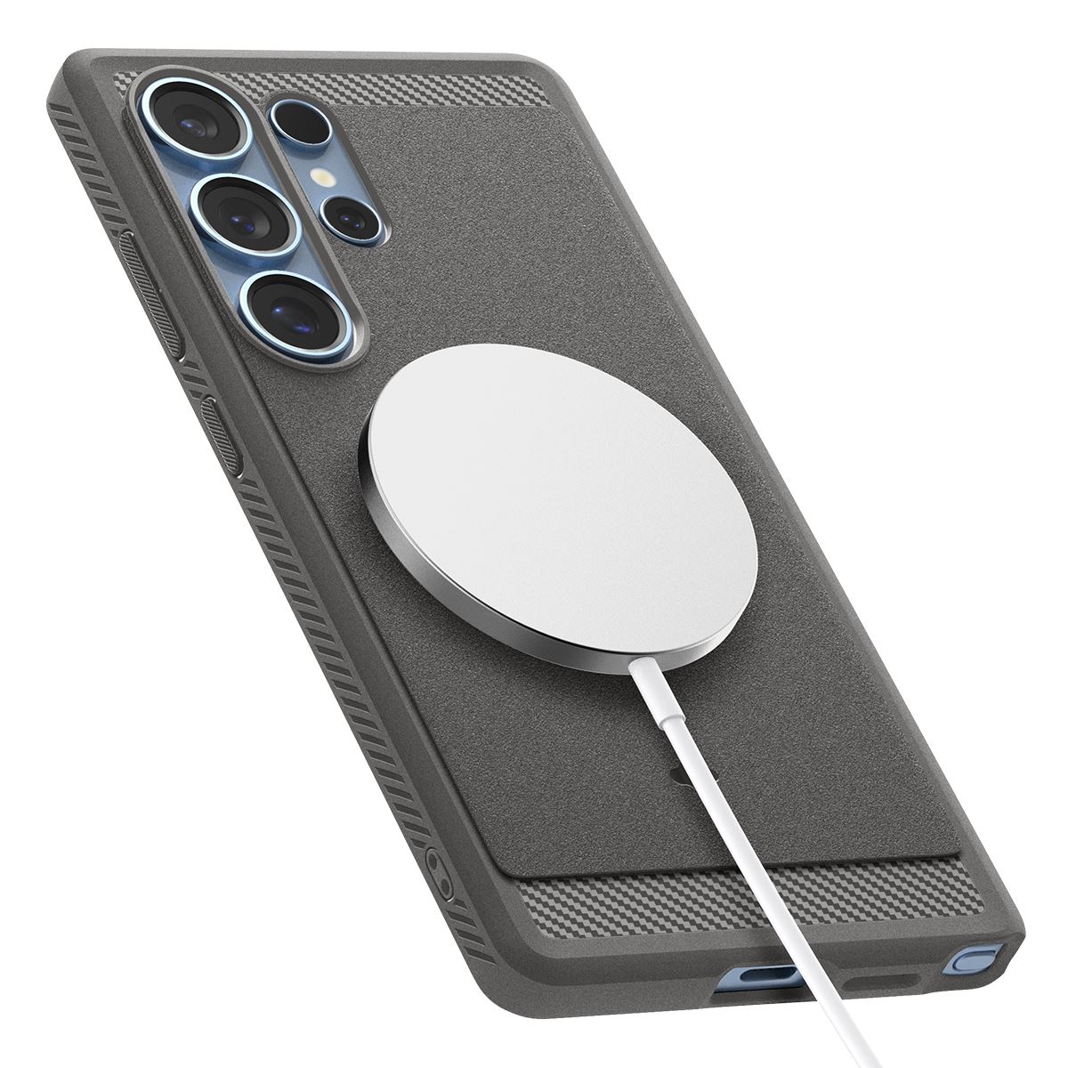 Spigen Rugged Armor MagSafe, marble gray - Samsung Galaxy S25 Ultra (9)