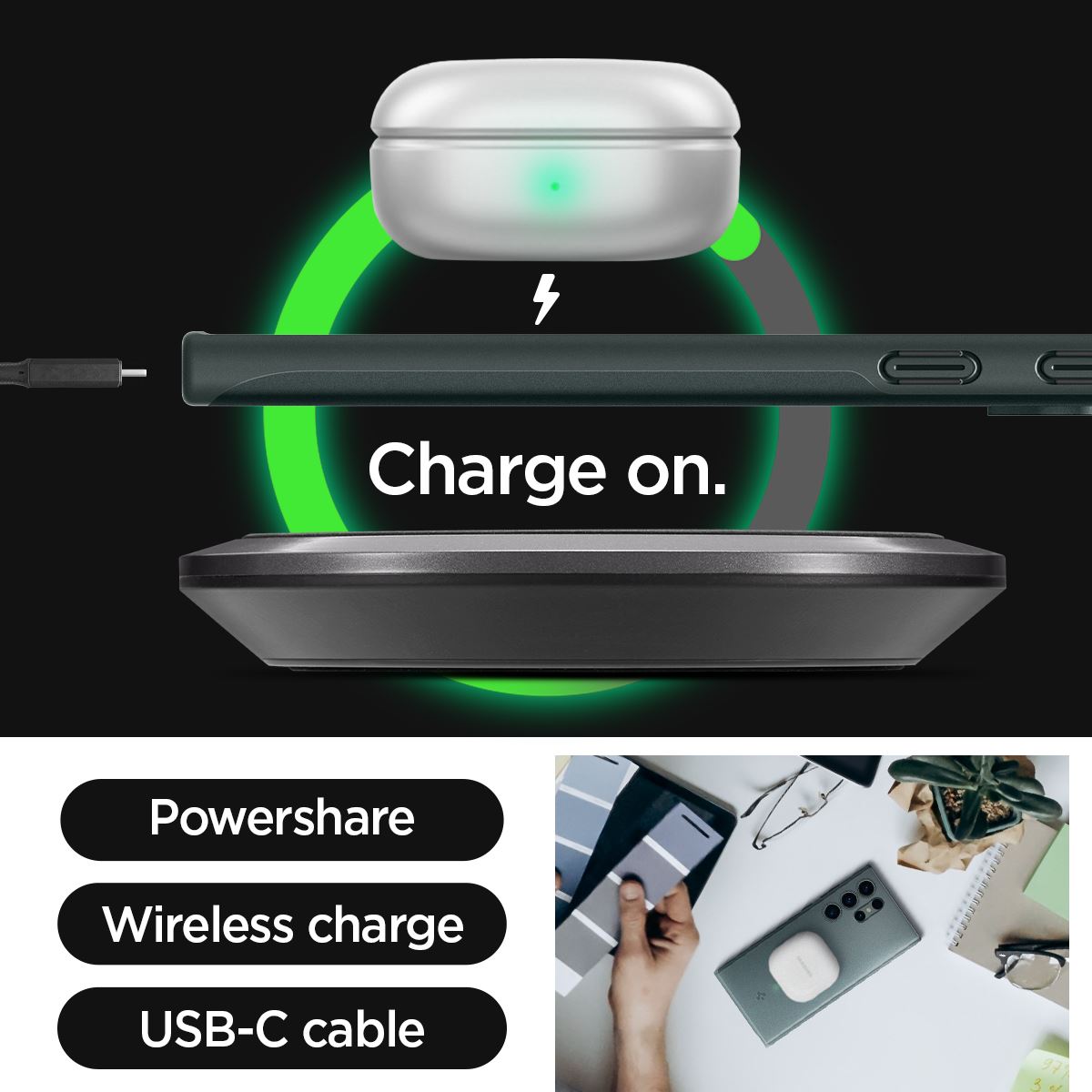 Spigen Thin Fit, abyss green - Samsung Galaxy S24 Ultra (18)