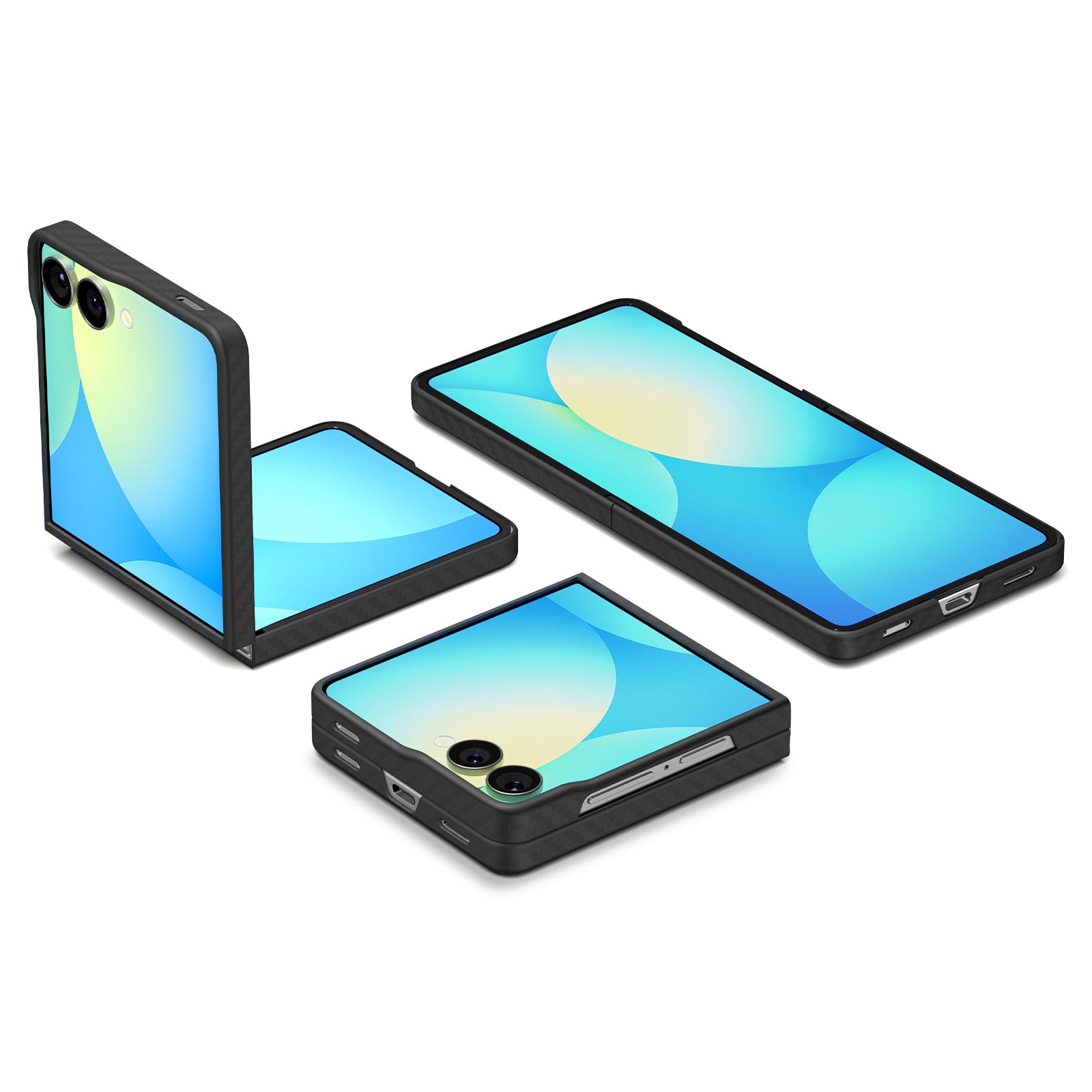 Spigen Air Skin, aramid black - Samsung Galaxy Z Flip7 (8)
