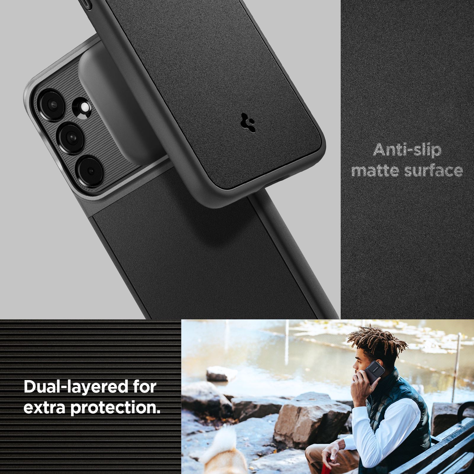 Spigen Optik Armor, black - Samsung Galaxy A55 (15)