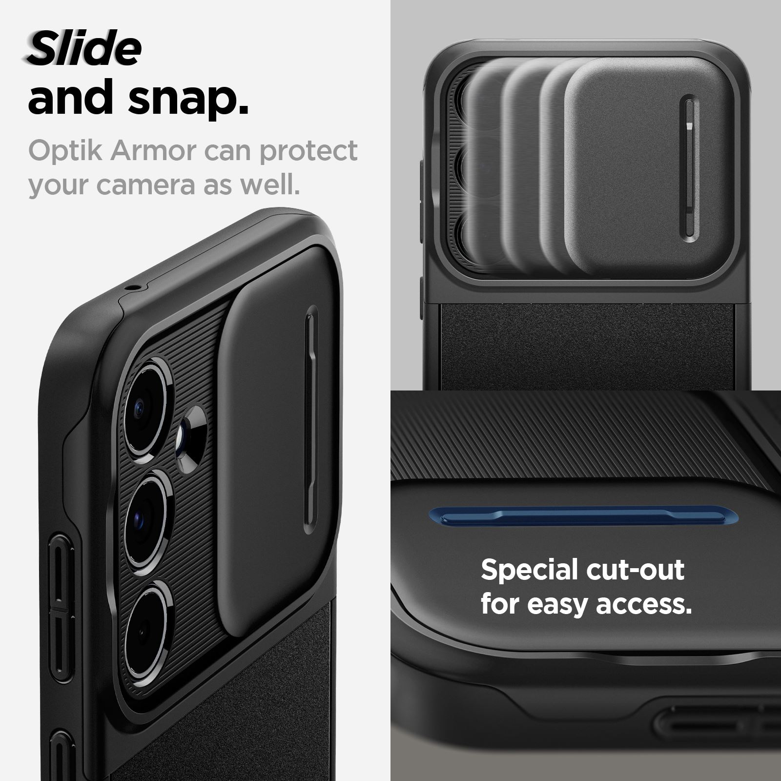 Spigen Optik Armor, black - Samsung Galaxy A55 (16)