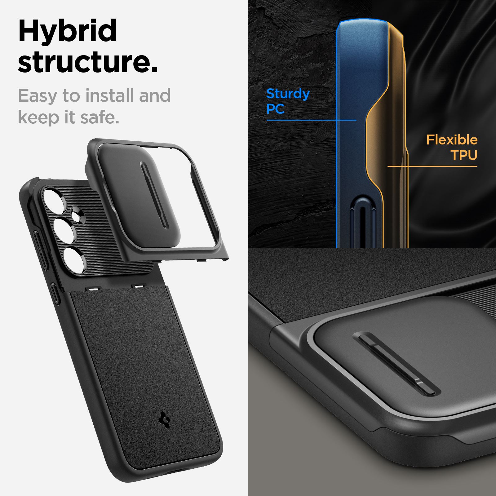 Spigen Optik Armor, black - Samsung Galaxy A55 (18)