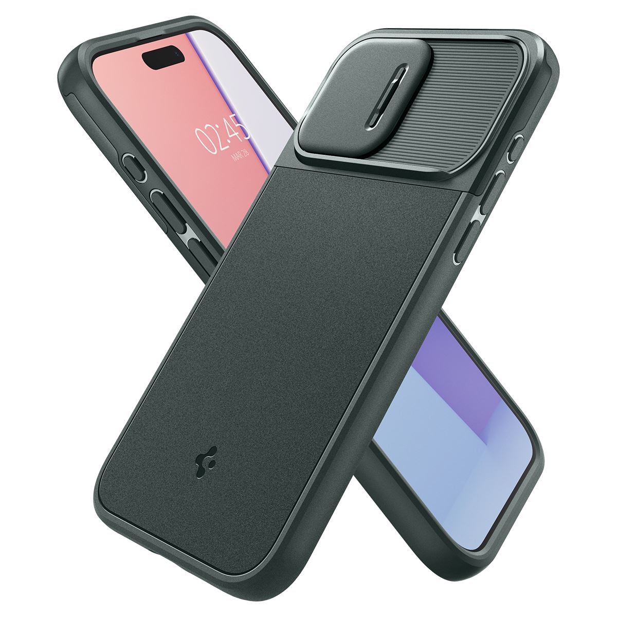 Spigen Optik Armor MagSafe, abyss green - iPhone 15 Pro (14)