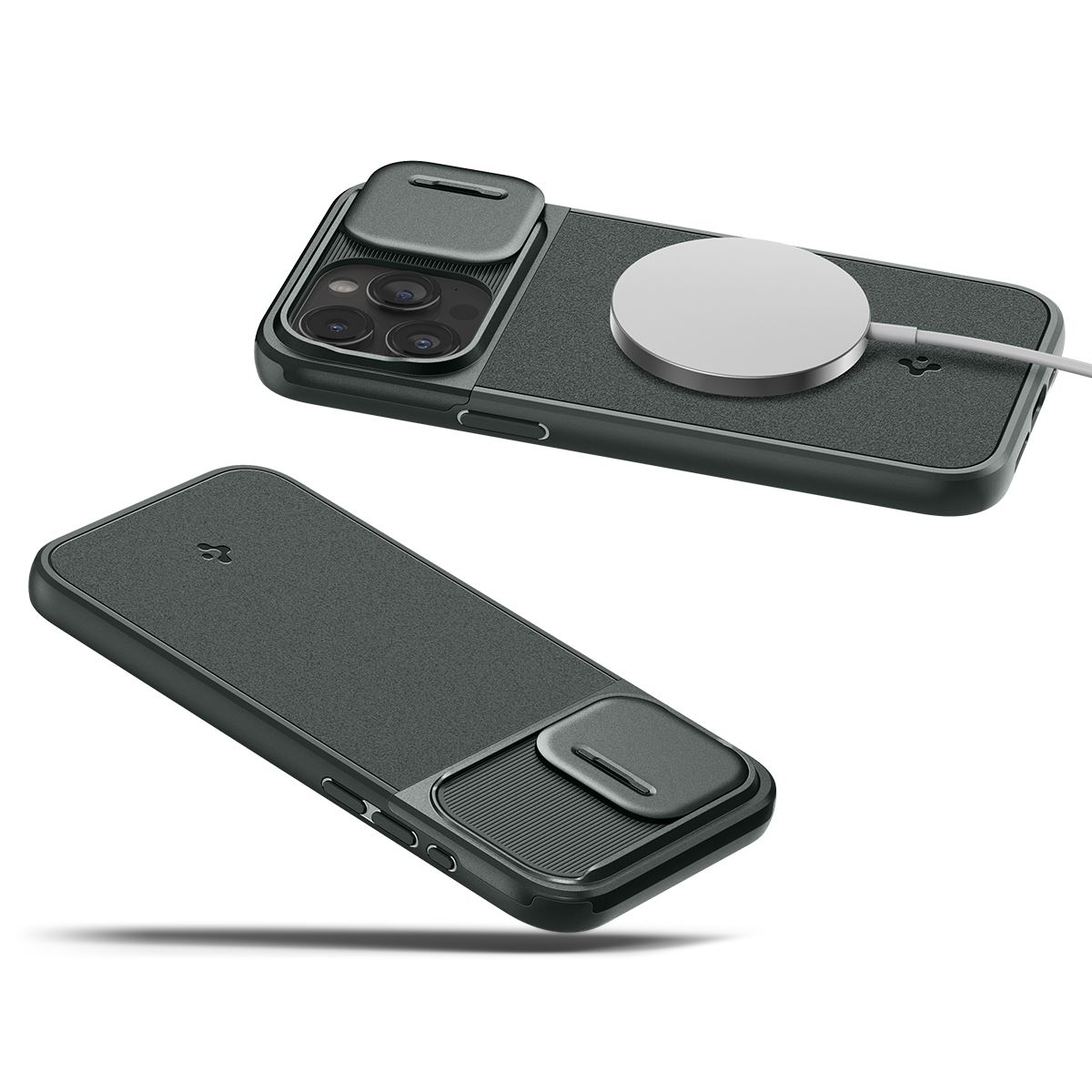 Spigen Optik Armor MagSafe, abyss green - iPhone 15 Pro (15)