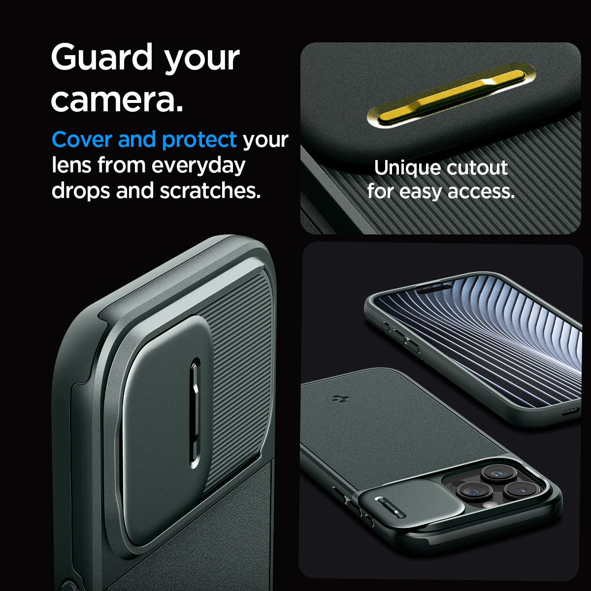 Spigen Optik Armor MagSafe, abyss green - iPhone 15 Pro (17)