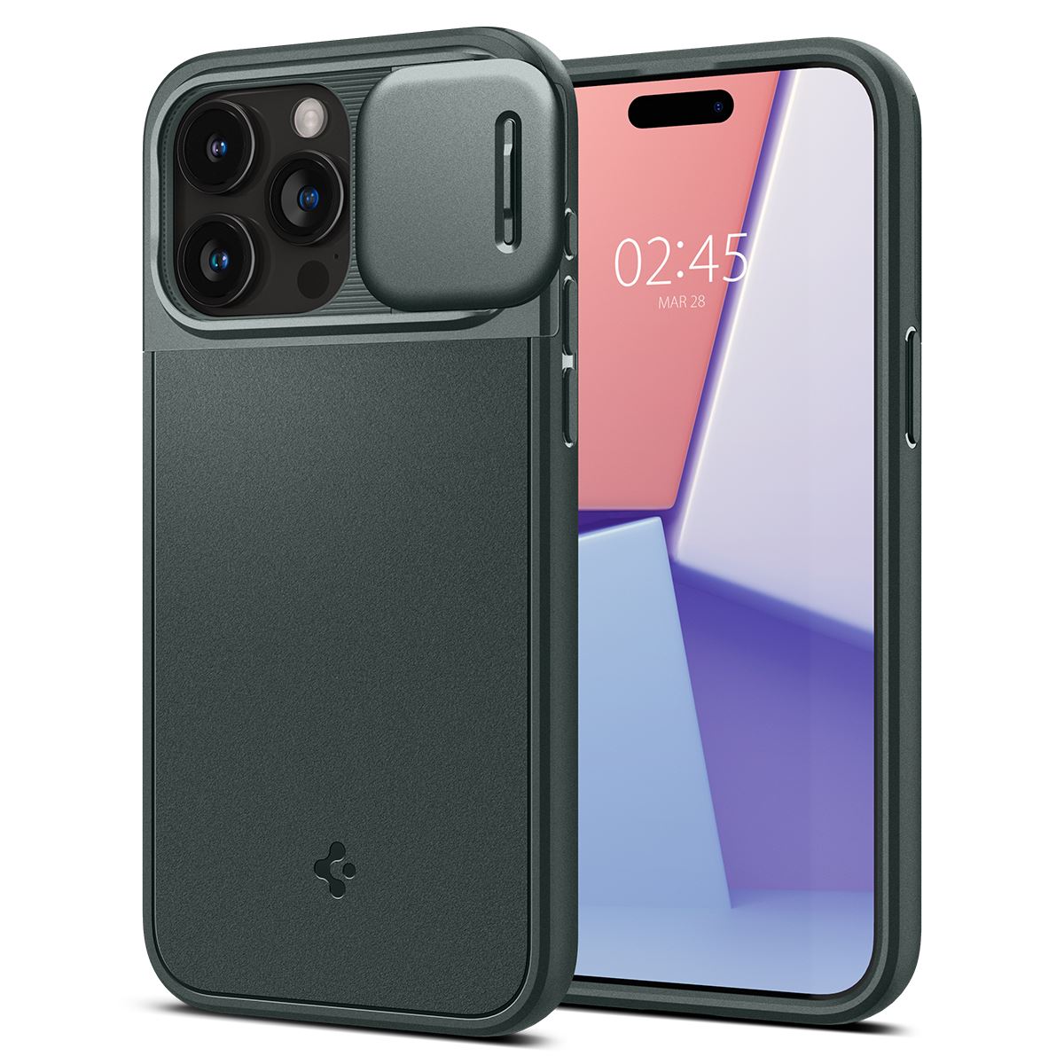 Spigen Optik Armor MagSafe, abyss green - iPhone 15 Pro (2)