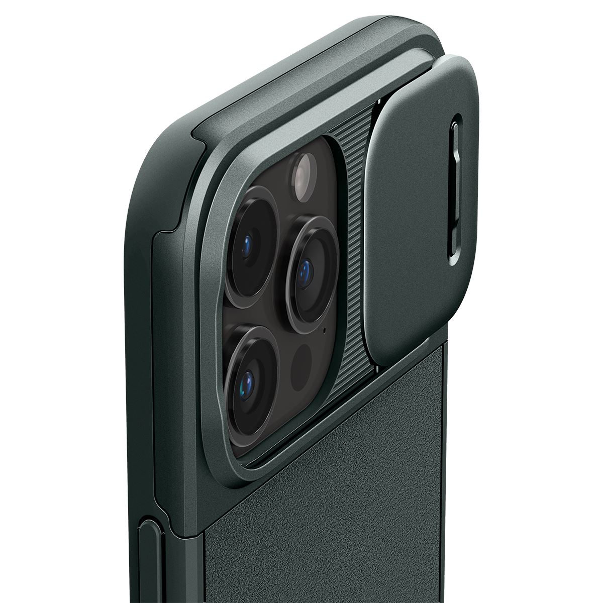 Spigen Optik Armor MagSafe, abyss green - iPhone 15 Pro (9)