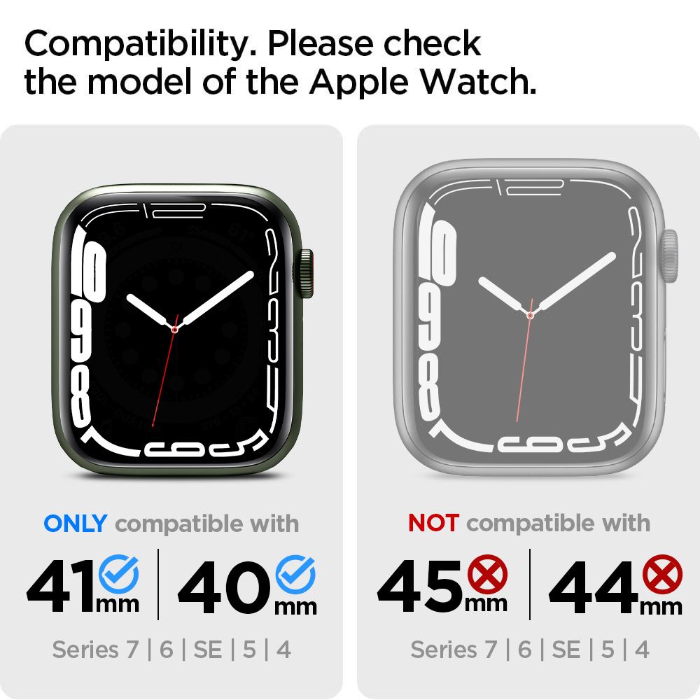 Spigen Liquid Crystal, clear - Apple Watch 41mm/40mm (7)