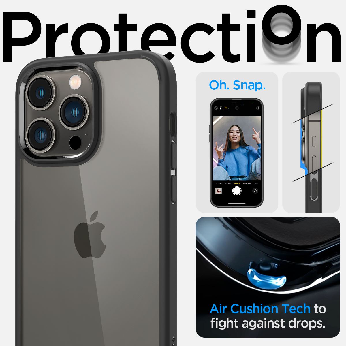 Spigen Ultra Hybrid, matte black - iPhone 14 Pro Max (11)