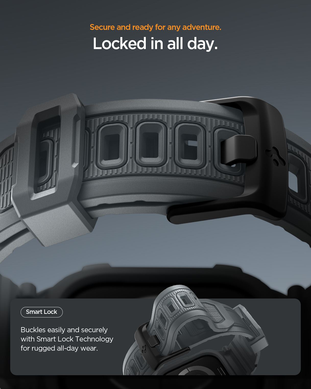 Spigen Rugged Armor Pro 2, dark gray - Apple Watch 11 46mm (17)