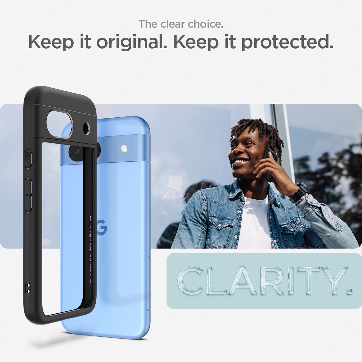 Spigen Ultra Hybrid, matte black - Google Pixel 8a (10)